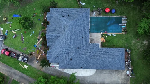 Completed roofing project by Precision Roofing Alabama