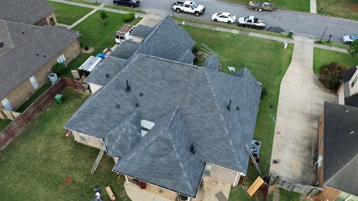 Completed roofing project by Precision Roofing Alabama